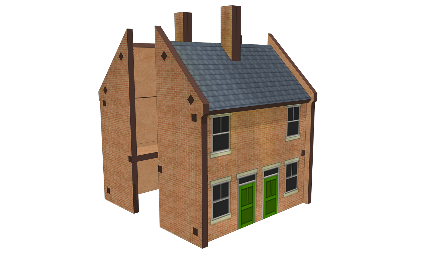 N Scale Semi-Detached House