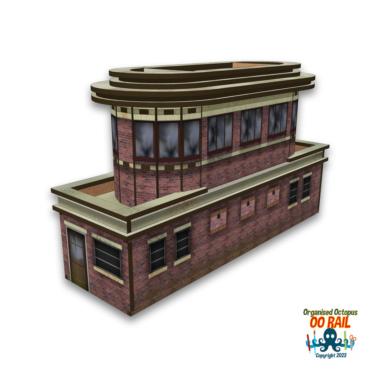 OO Scale 1930s Deco Signal Box