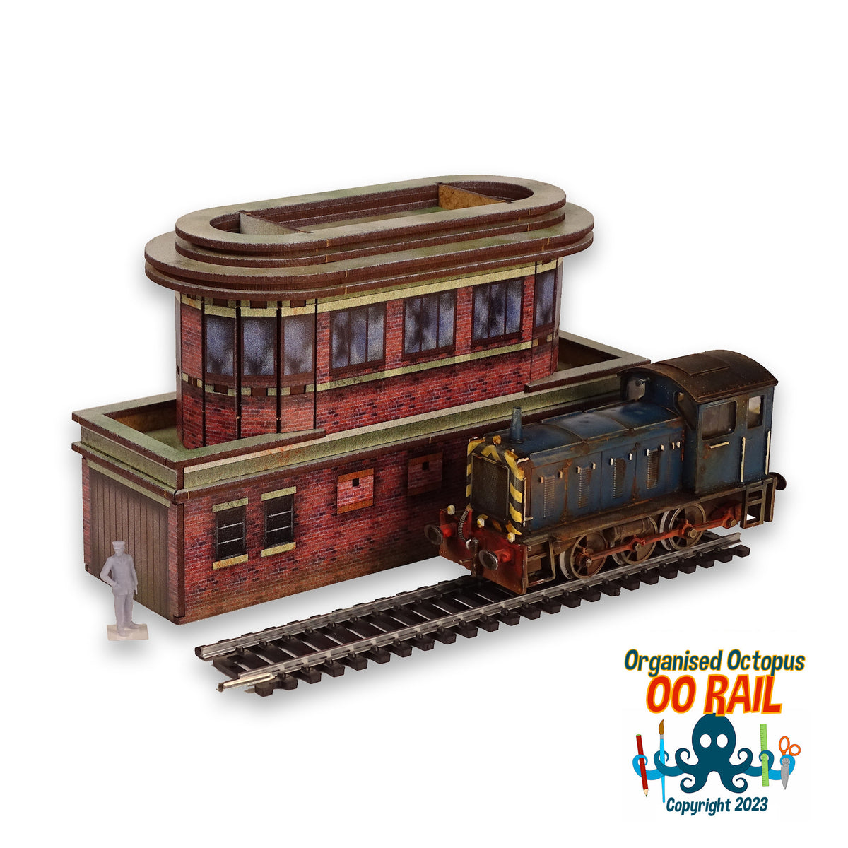 OO Scale 1930s Deco Signal Box