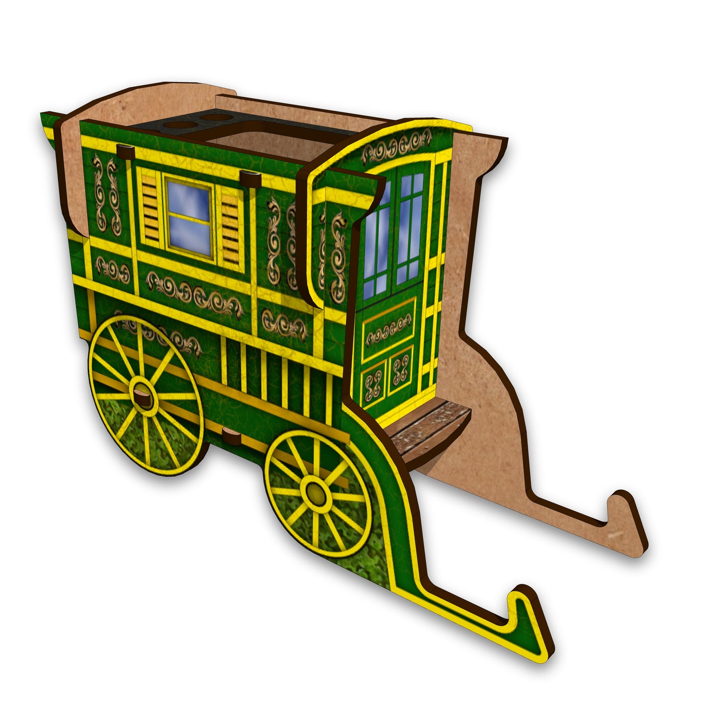 Tidy Gypsy Caravan (Green)
