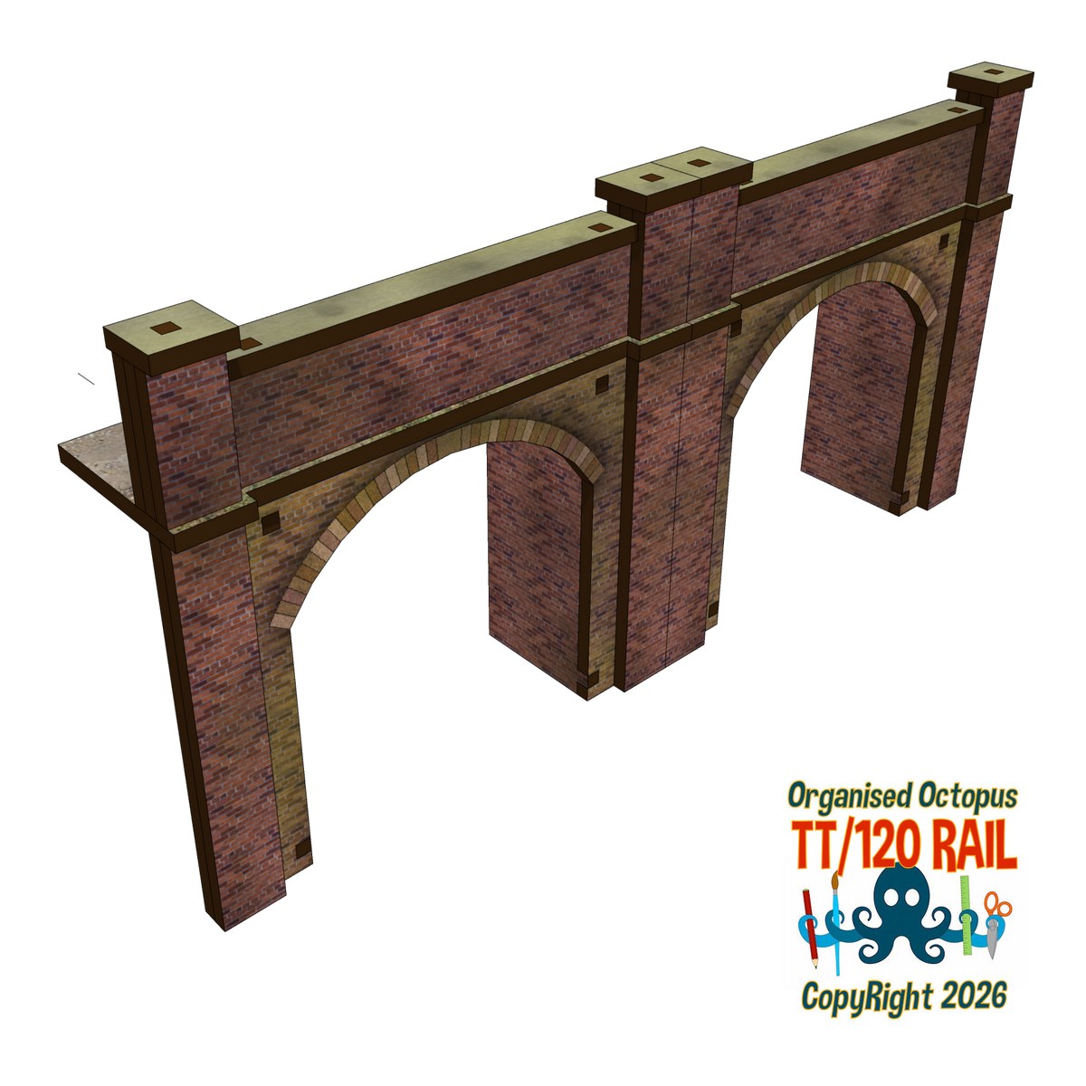 TT:120 Scale Span Arc Bridge