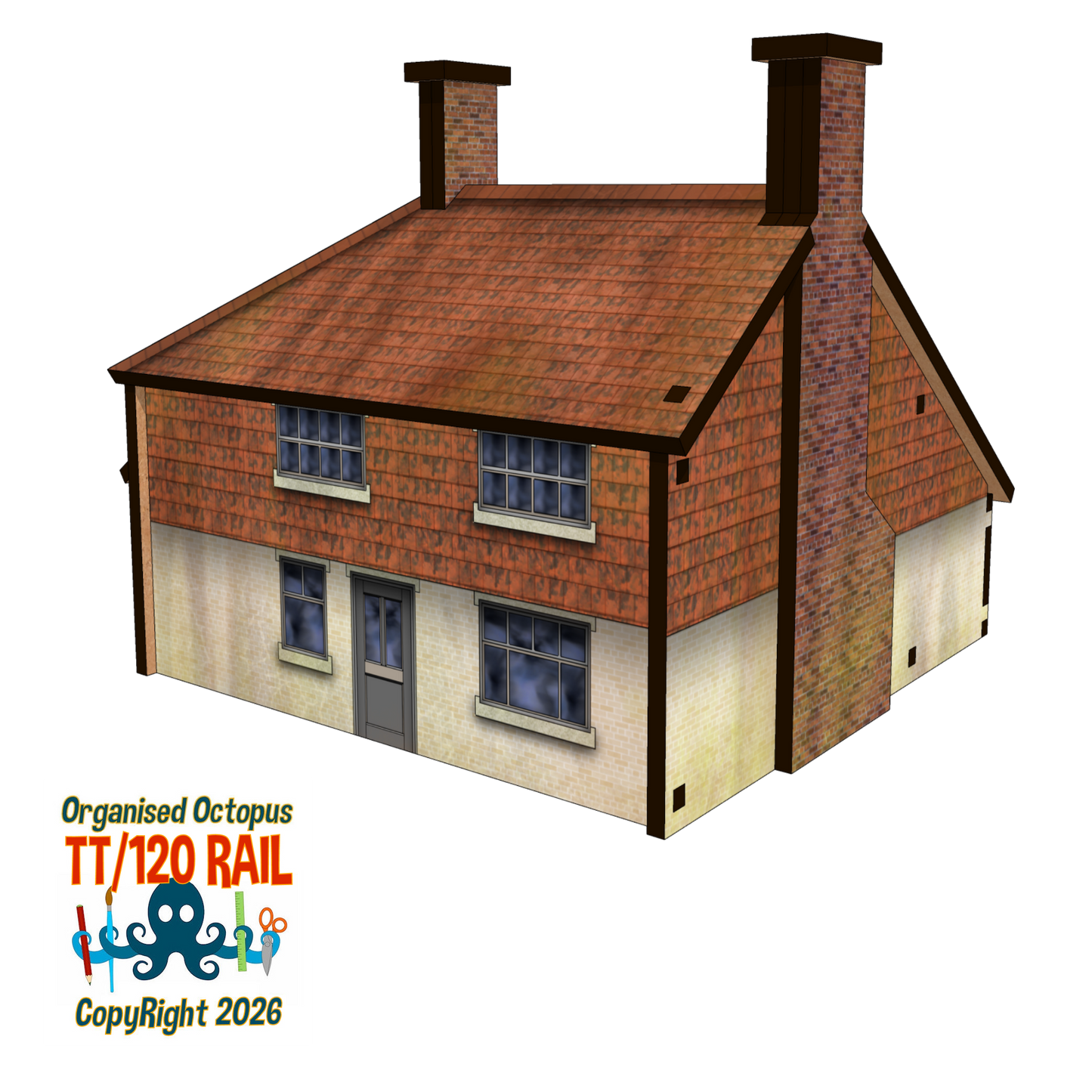 TT:120 Scale South Downs Cottage