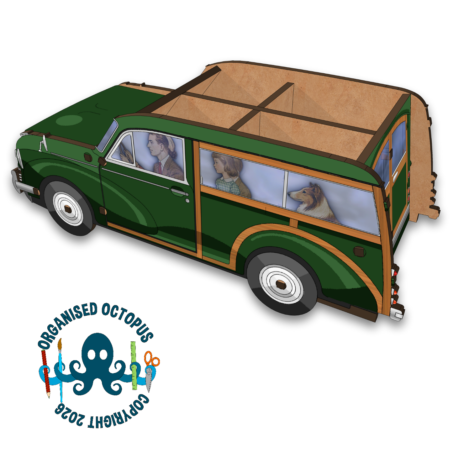 Morris Traveller (Dark Green)