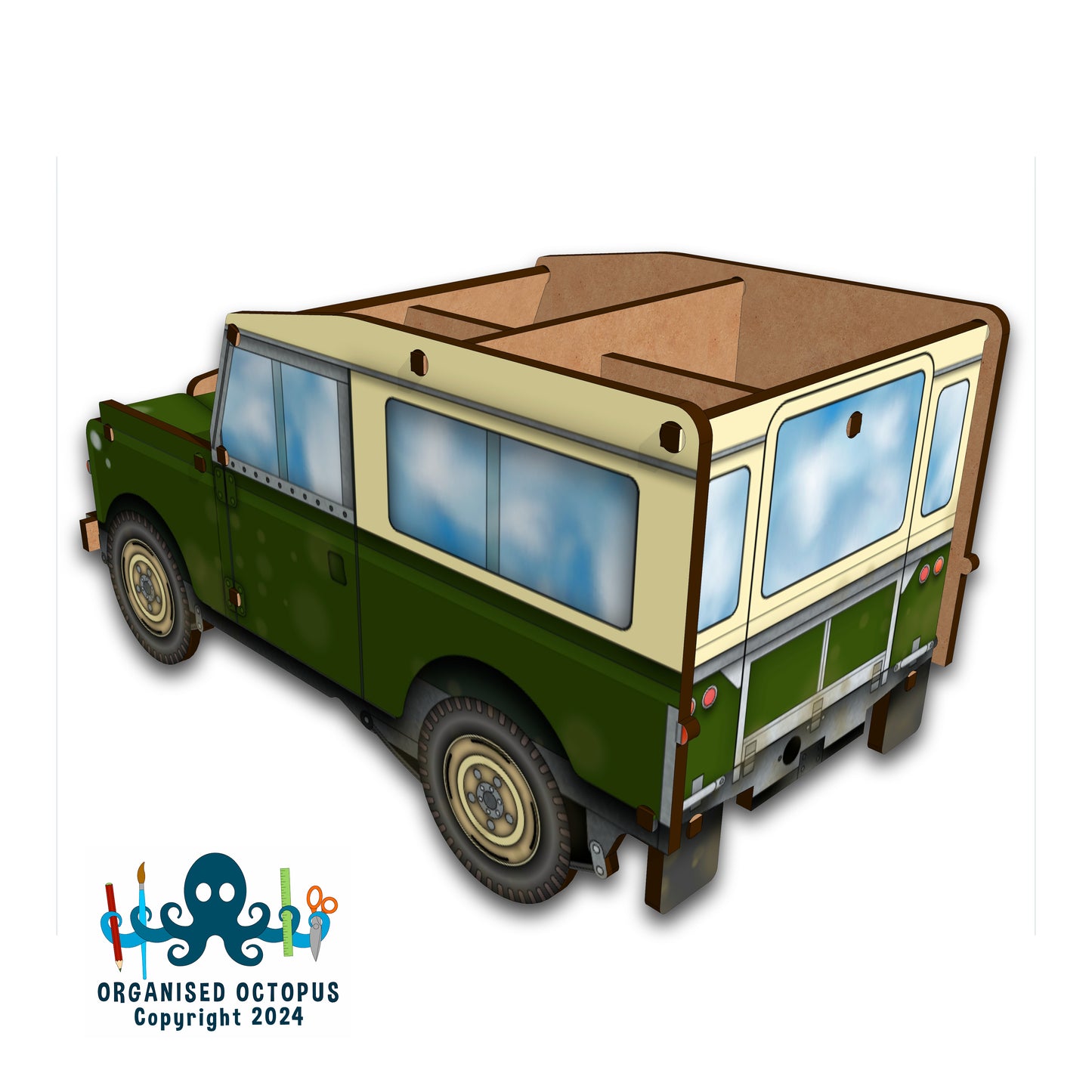 SWB Landrover MK2 (Dark Green)