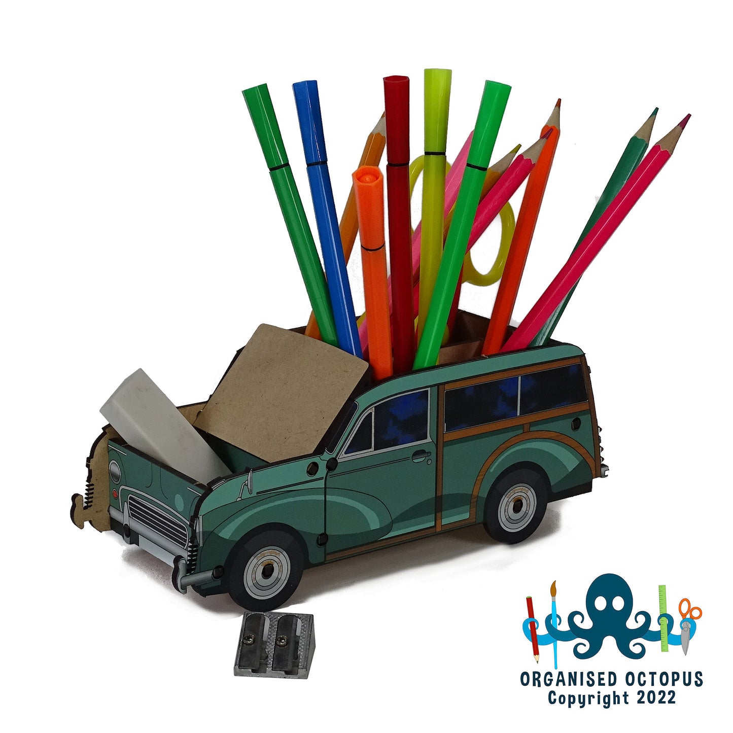 Green Morris Traveler with lift up bonnet