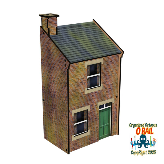 O Scale Brick Low Relief House Right Hand Door