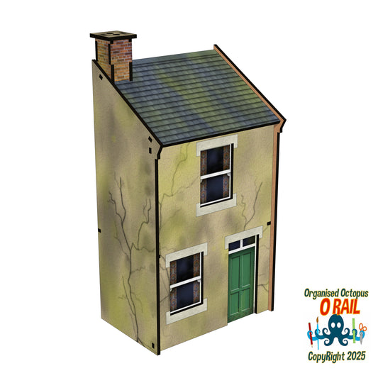 O Scale Rendered Low Relief House Right Hand Door