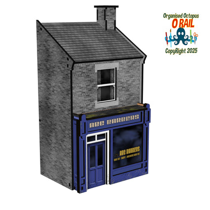 O Scale Shop Front - Barbers
