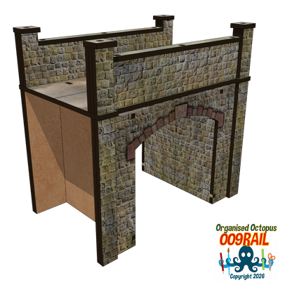OO-9 Scale Stone Arc Bridge