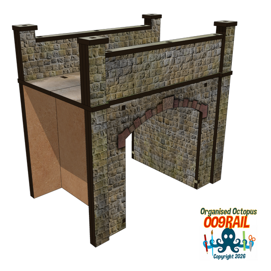 OO-9 Scale Stone Arc Bridge