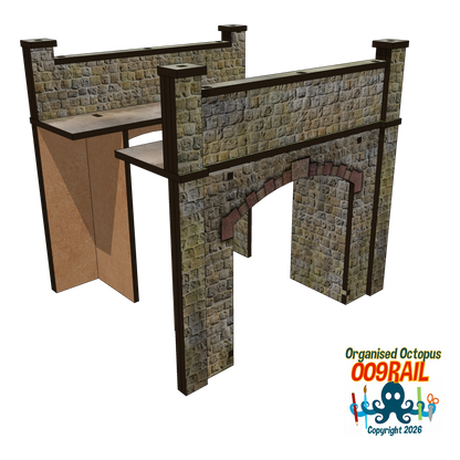 OO-9 Scale Stone Arc Bridge