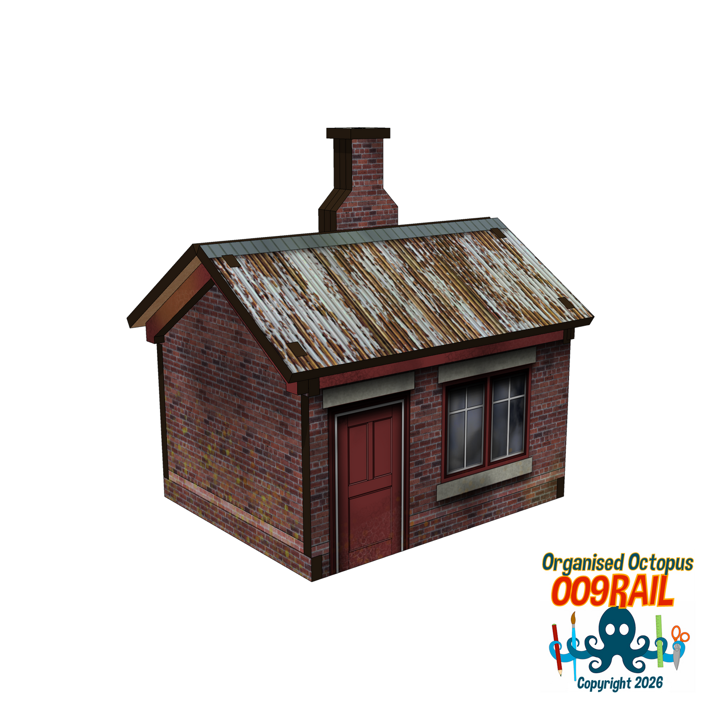 OO-9 Scale Stone Station and Waiting 'Shed'