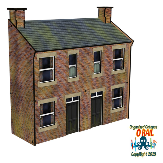O Scale Semi Detached Houses
