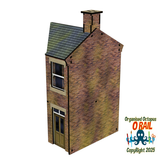 O Scale Semi Detached House Back Extensions
