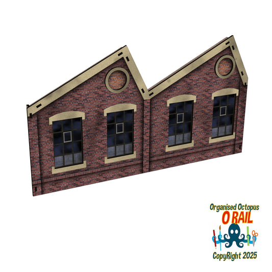 O Scale Low Relief 1940s Warehouse Side