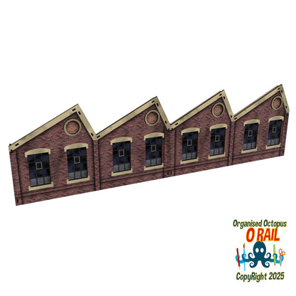 O Scale Low Relief 1940s Warehouse Side
