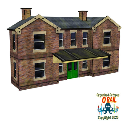 O Scale Low Relief Station with Canopy