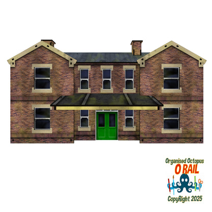O Scale Low Relief Station with Canopy