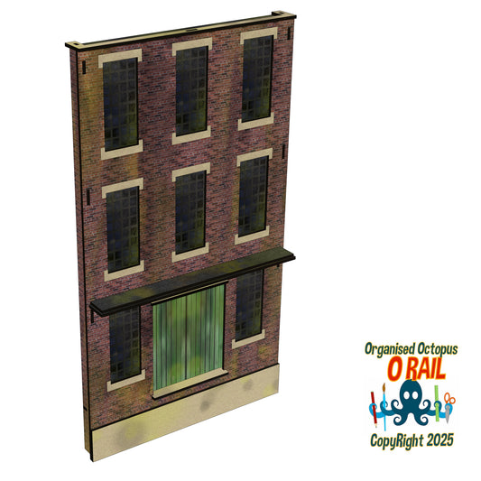 O Scale Low Relief Brick Warehouse Type 2