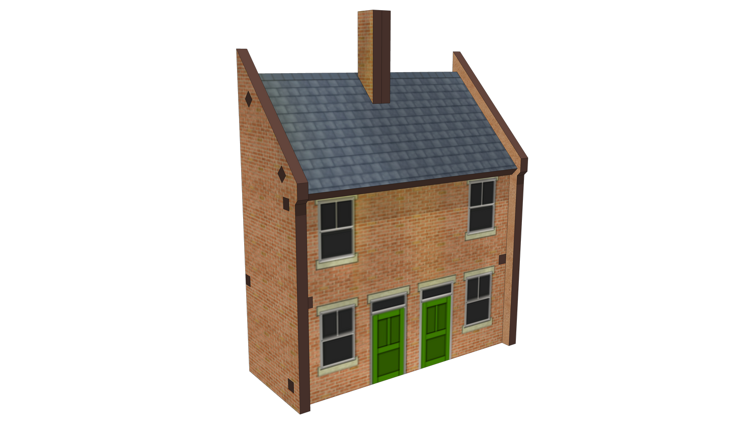 N Scale Semi-Detached House