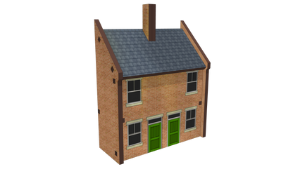 N Scale Semi-Detached House