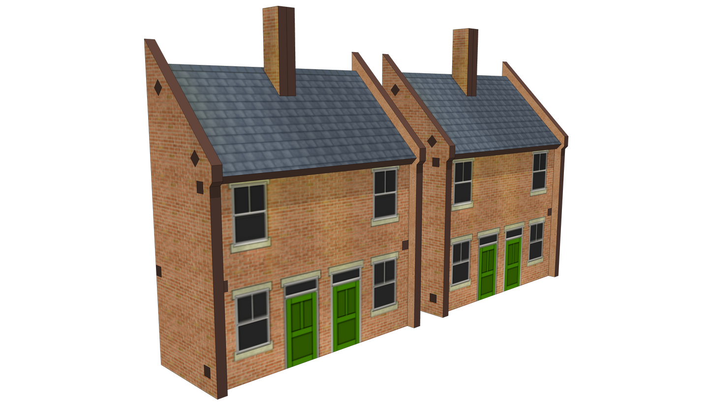 N Scale Semi-Detached House