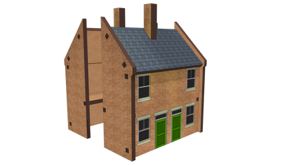N Scale Semi-Detached House