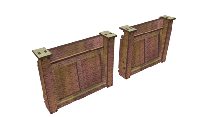 N Scale Brick Retaining Wall