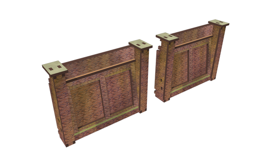 N Scale Brick Retaining Wall