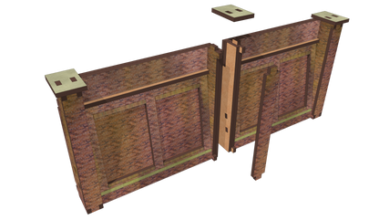 N Scale Brick Retaining Wall