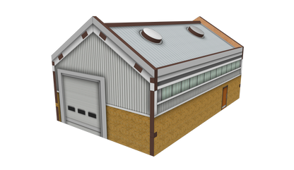 N Scale Modern Industrial Unit