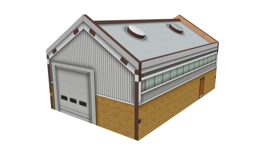 N Scale Modern Industrial Unit