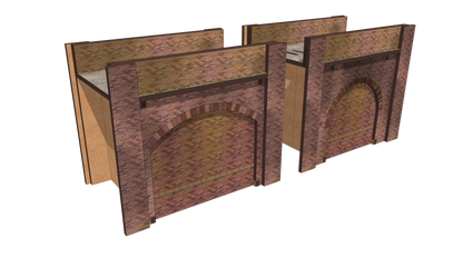 N Scale Brick Arch Infill Kit