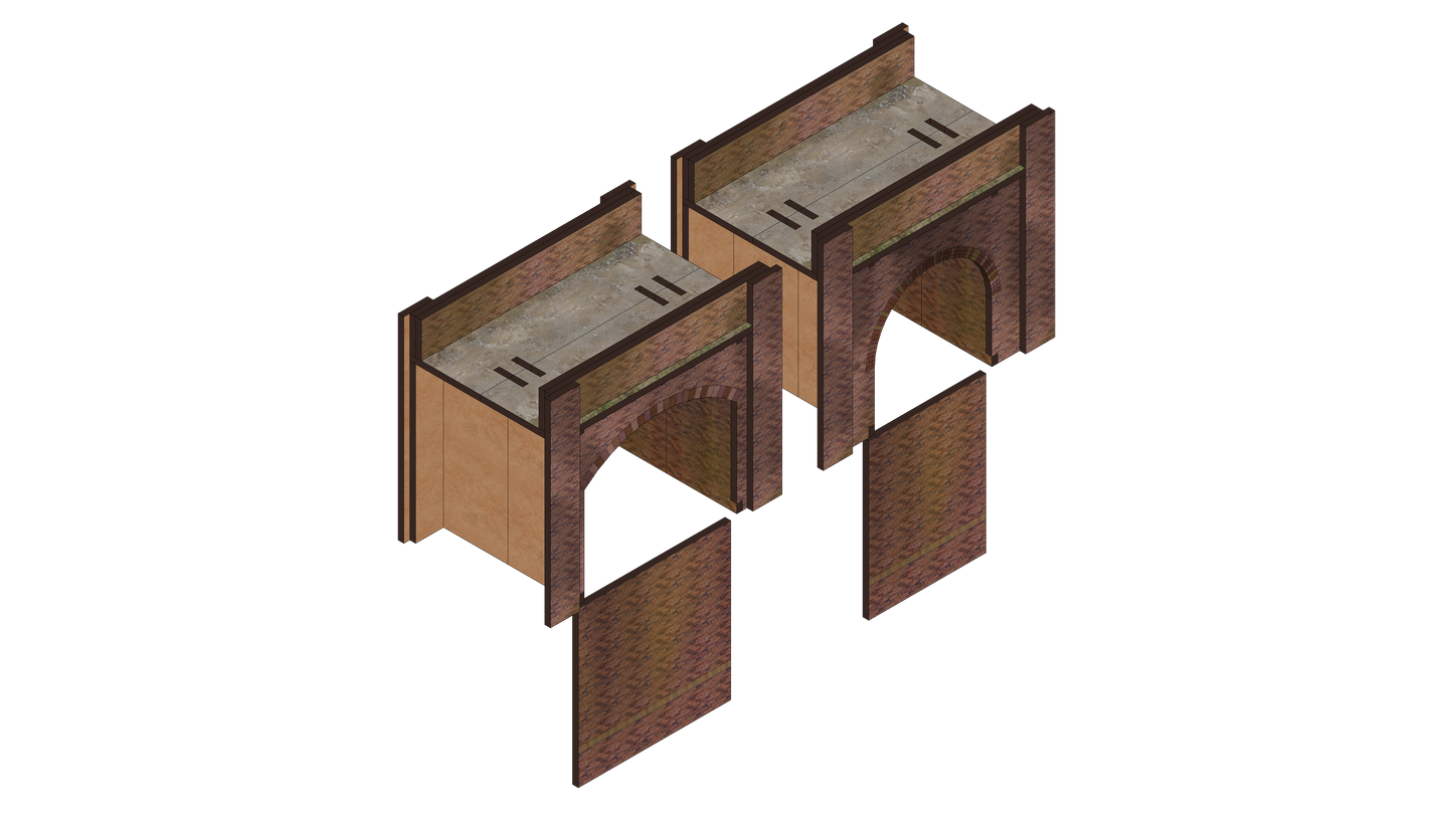 N Scale Brick Arch Infill Kit
