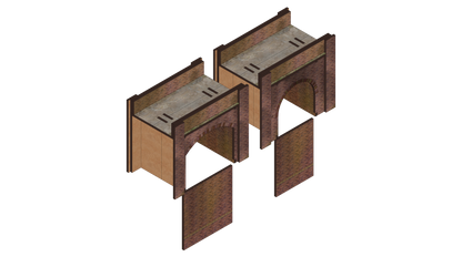 N Scale Brick Arch Infill Kit