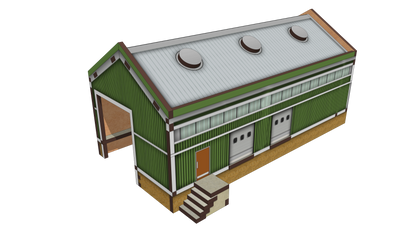 N Scale Modern Single Track Shed (Long)