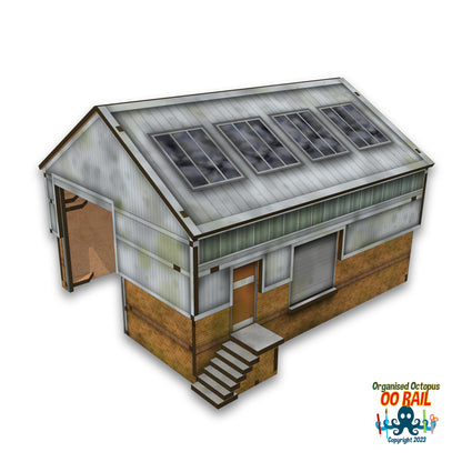 OO Scale Modern Single Track Engine/Goods Shed