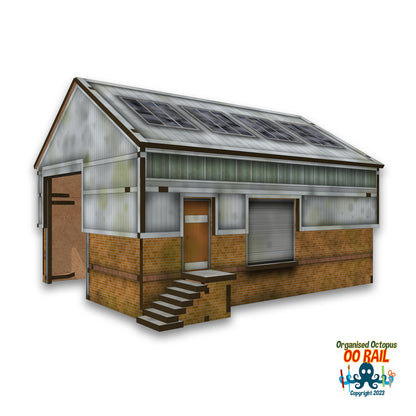 OO Scale Modern Single Track Engine/Goods Shed