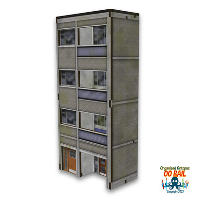 OO Scale Block of Flats - Entrance Module