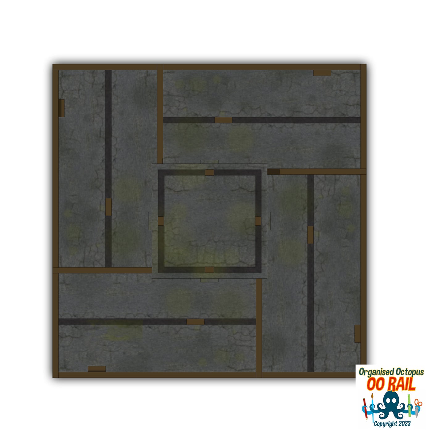 OO Scale Block of Flats - Multi - x4 Module