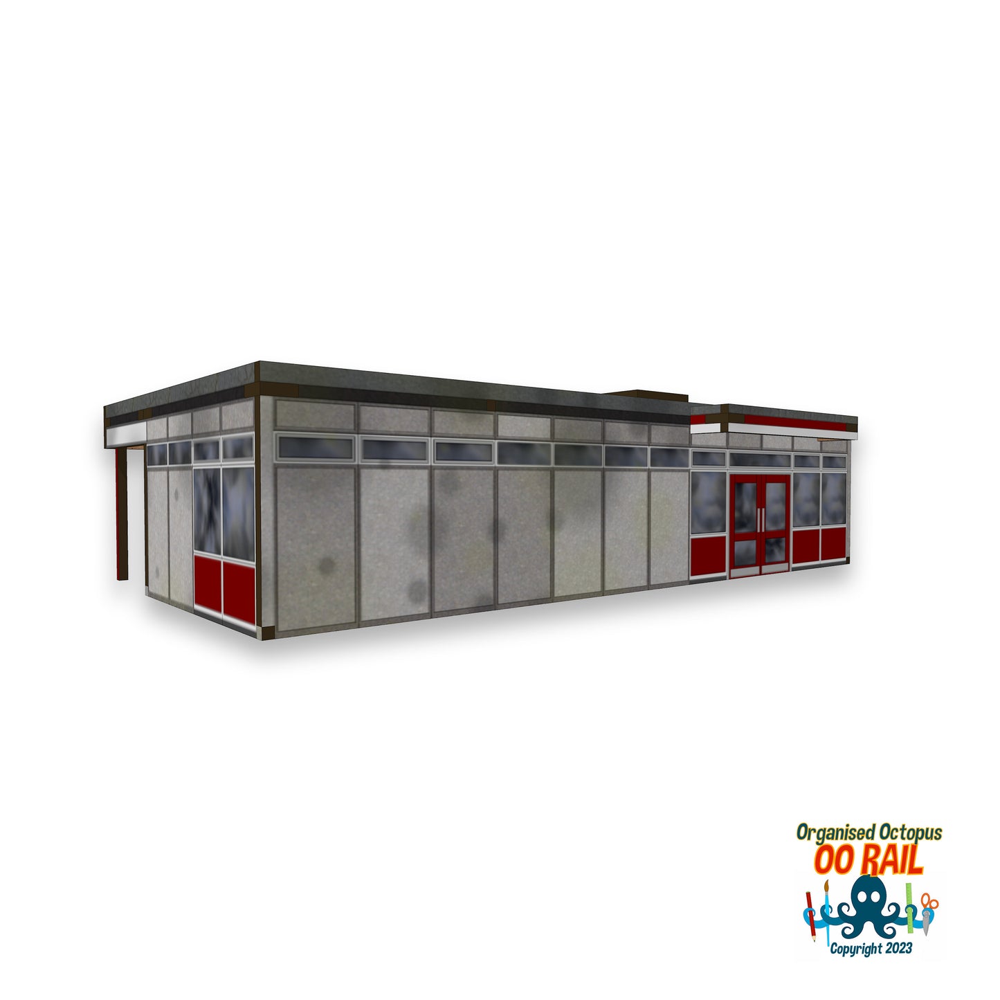 OO Scale 1970s and 80s CLASP Type Prefabricated Small Station (2)