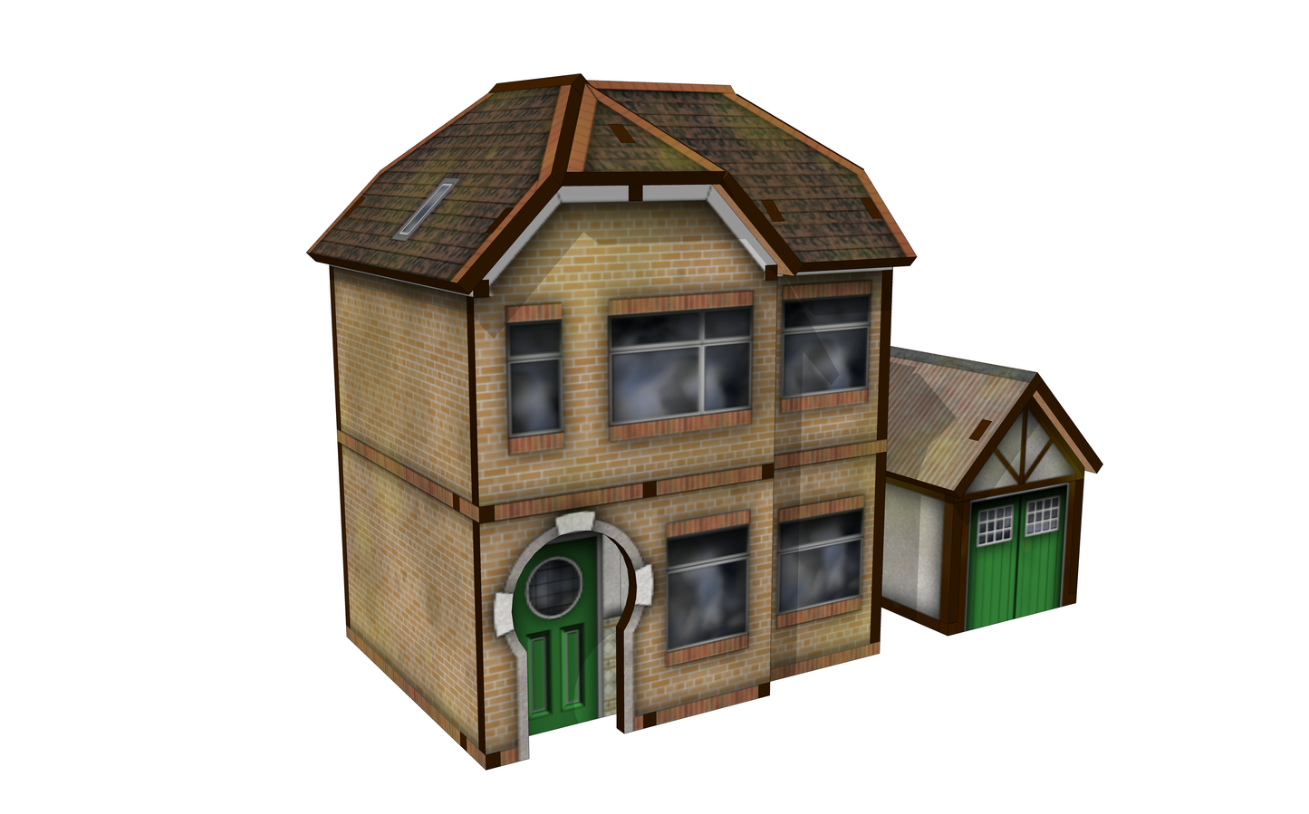 OO Scale 1930s Style Detached House with Garage