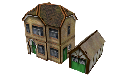OO Scale 1930s Style Detached House with Garage