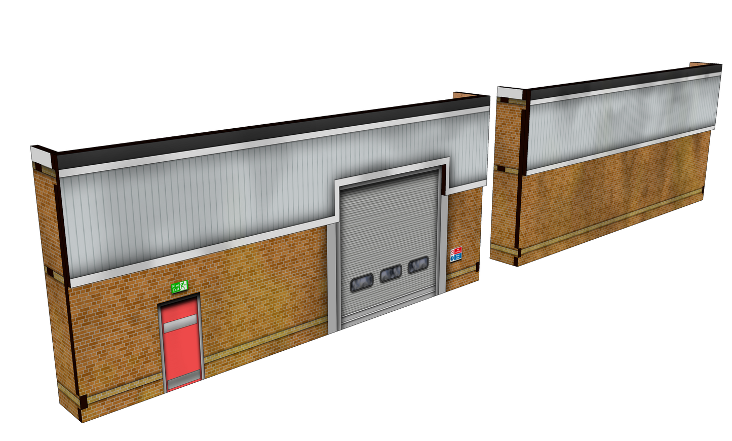 OO Scale Low Relief Modern Industrial Units Opt 1