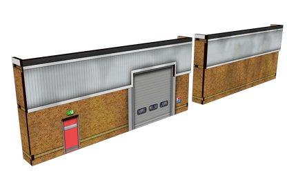 OO Scale Low Relief Modern Industrial Units Opt 1