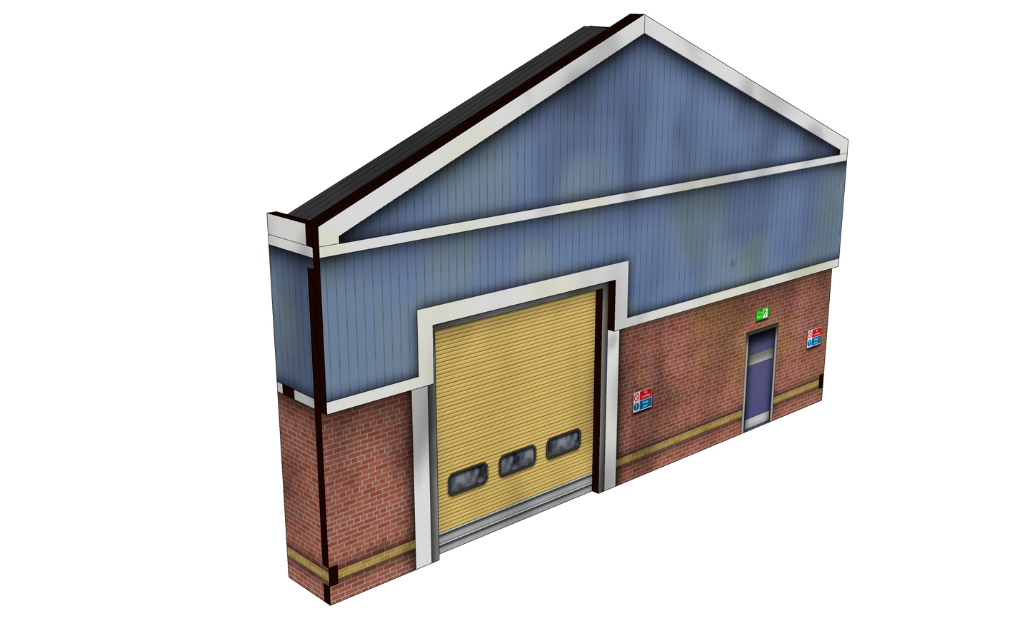 OO Scale Low Relief Modern Industrial Unit Opt 3