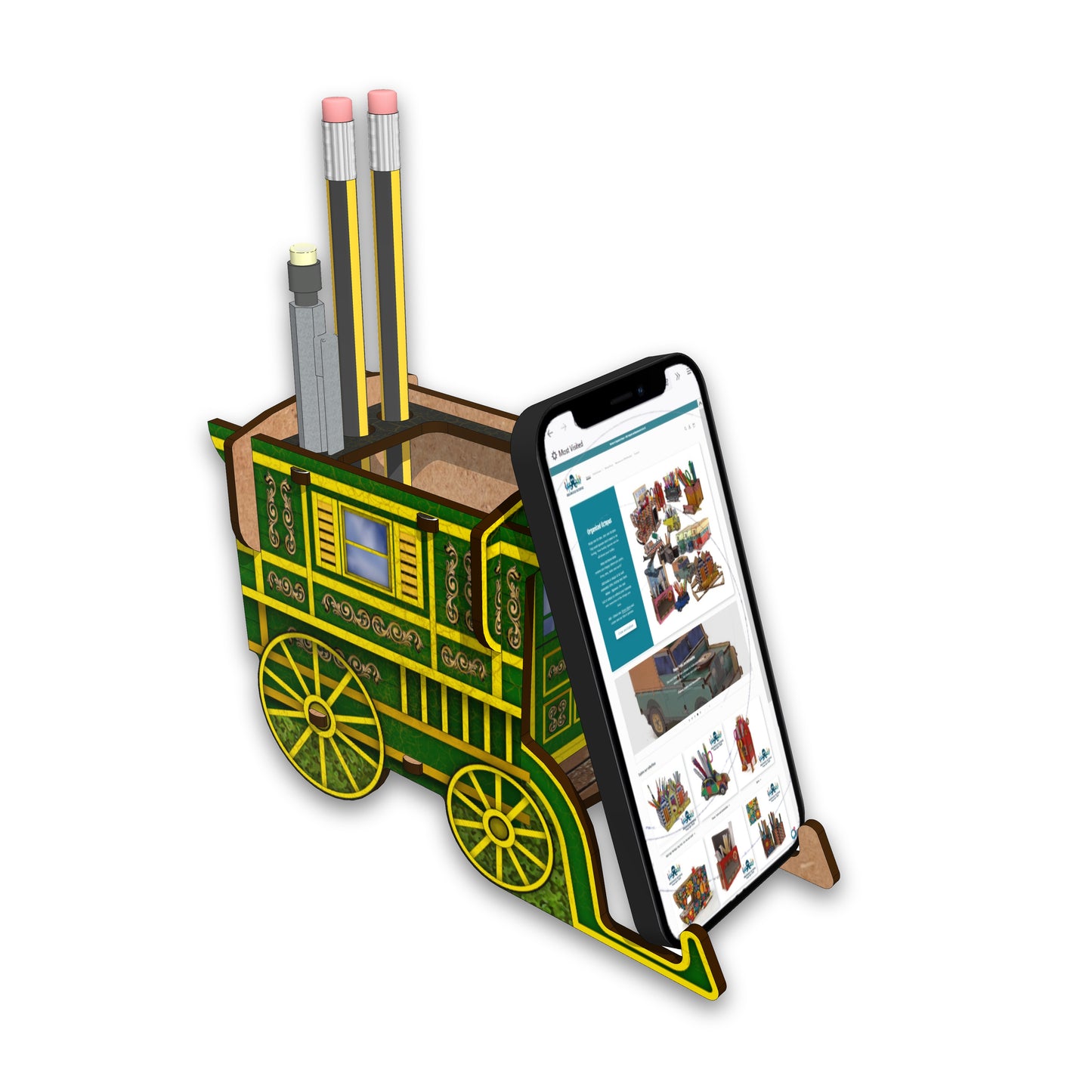 Tidy Gypsy Caravan (Green)