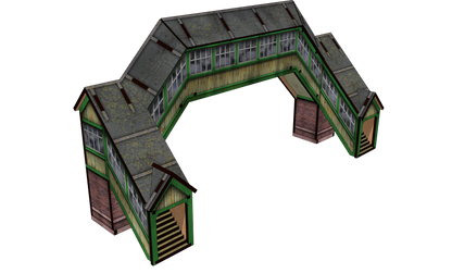 OO Scale 1900s Covered (Enclosed) Foot Bridge