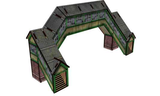 OO Scale 1900s Covered (Enclosed) Foot Bridge