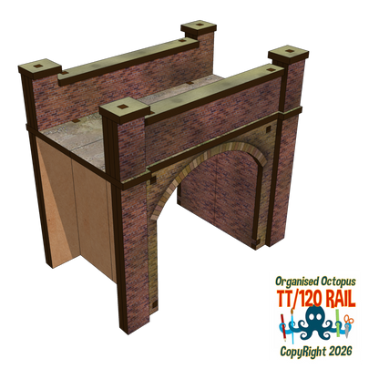 TT:120 Scale Span Arc Bridge